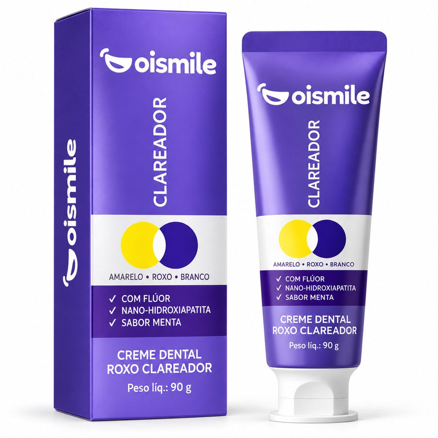 Creme Dental Roxo Clareador
